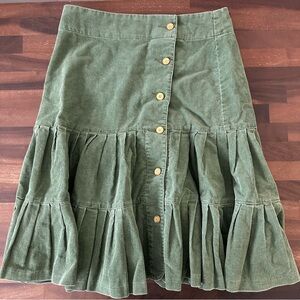 Anthropologie Odille Corduroy Skirt